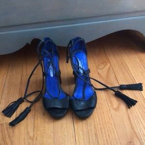 Jeffrey Campbell Free People Tassle Tie Heels